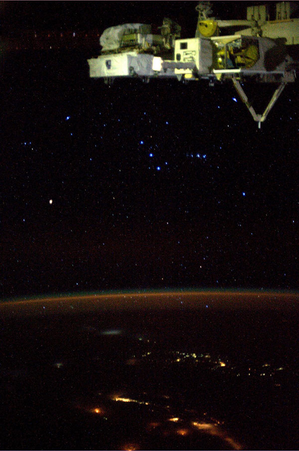 Photo of which constellation Orion interpreted by NASA astronaut Karen Nyberg aboard the Global Spare Station.