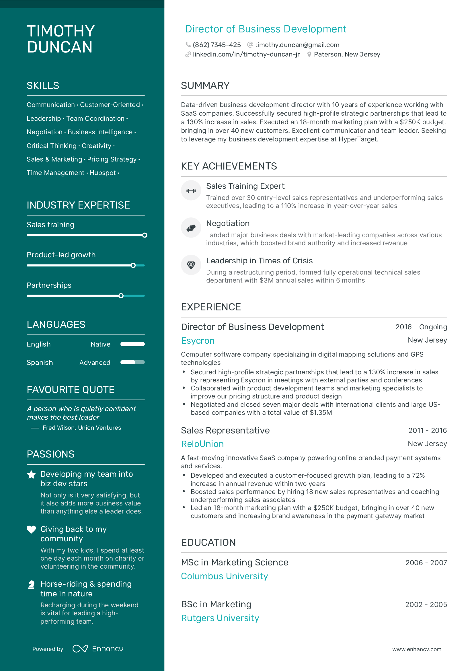 Refined Resume Template
