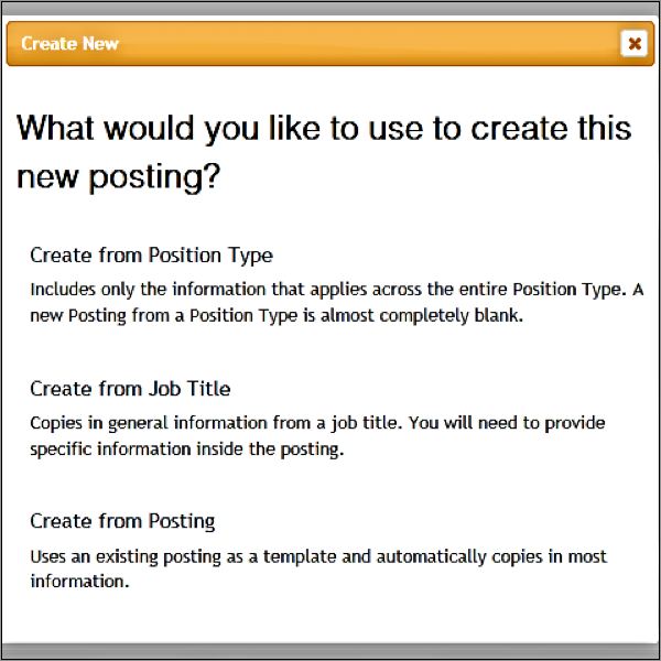 Creating a new share screenshot in PeopleAdmin 7.